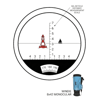 8x42 Marine Monocular with Compass