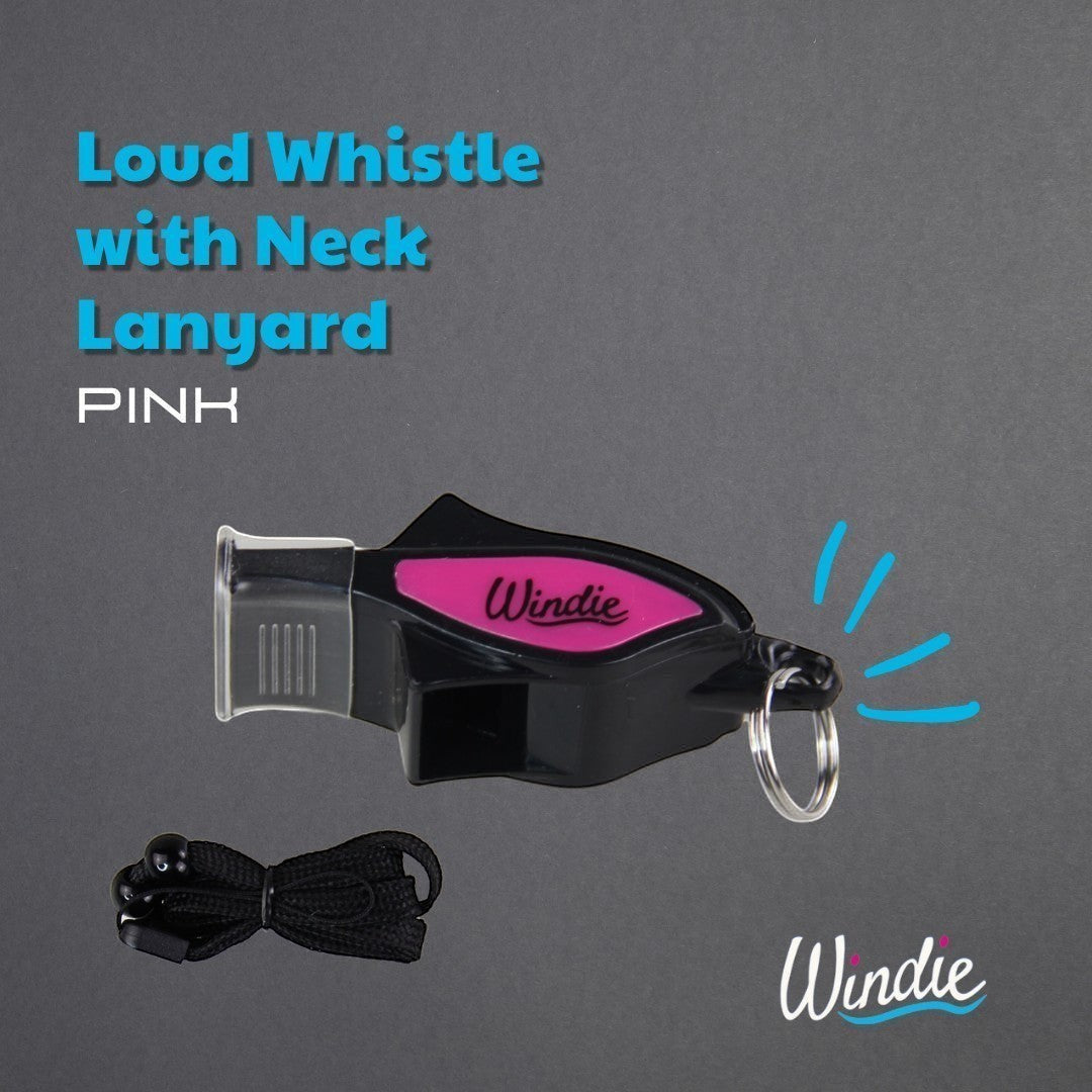 Loud Whistle with Neck Lanyard for Race Offical and marine use