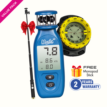 Essential Duo: Anemometer and Compass Set