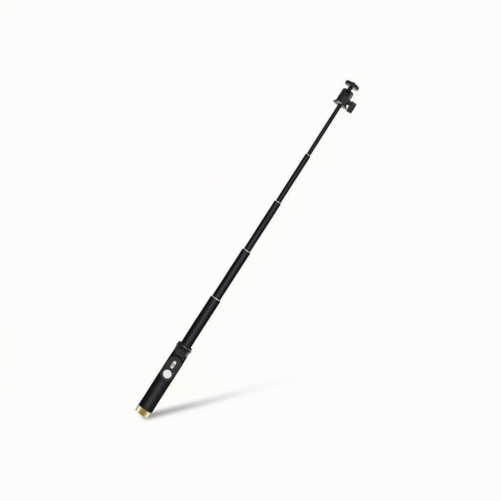Black extendable monopod holder with adapter for Windie 360 anemometer, ideal for race officials and sailors.