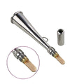 windie.pro stainless steel handheld fog horn, 17cm long, with a loop for attachment. Includes a protective cap.
