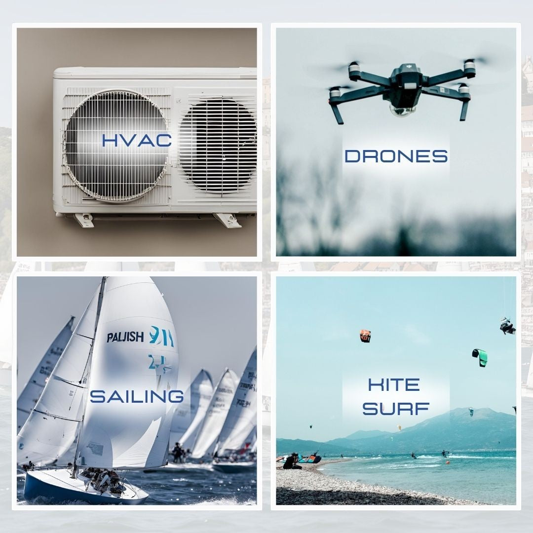 windie.pro handheld wind meter for sailing and racing, 3-unit bundle for accurate wind speed measurement.