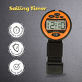 windie.pro orange sailing race stopwatch timer with adjustable countdown, 50m water resistance, and 2-year warranty.