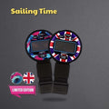Windie.pro sailing race timer with Printed Waves and UK Flag designs. Limited edition stopwatch for sailing.